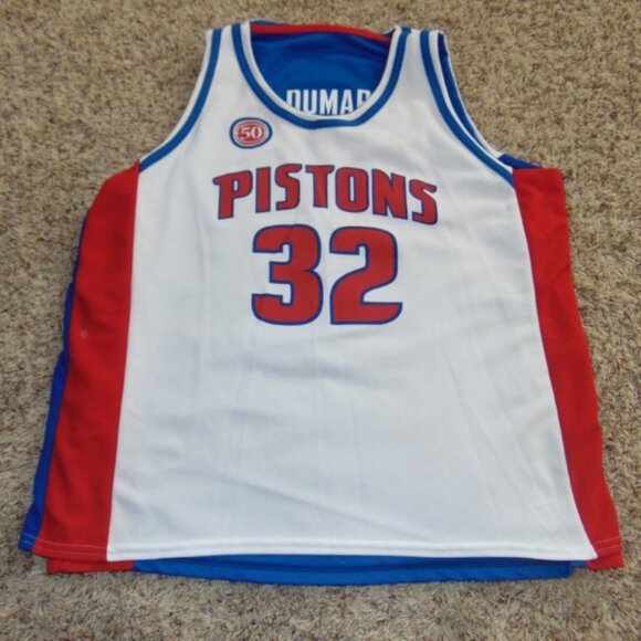 Mens Pistons Dumars Hamilton Reversible Jersey Chevy 50th Anniversary Vintage - Picture 1 of 8